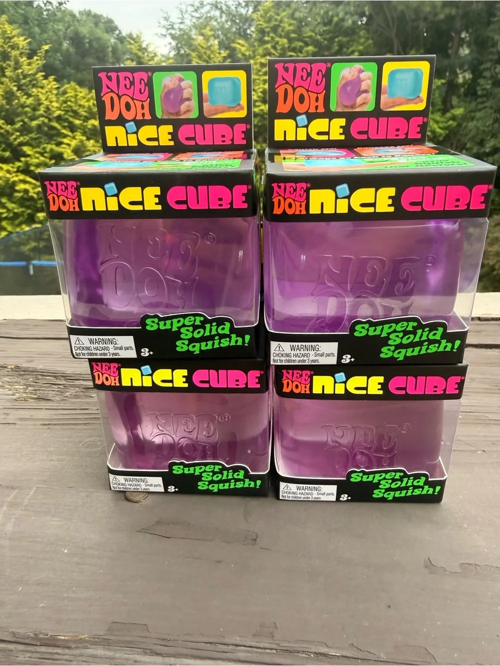 NeeDoh Nice Cube Super Solid Squish - Purple